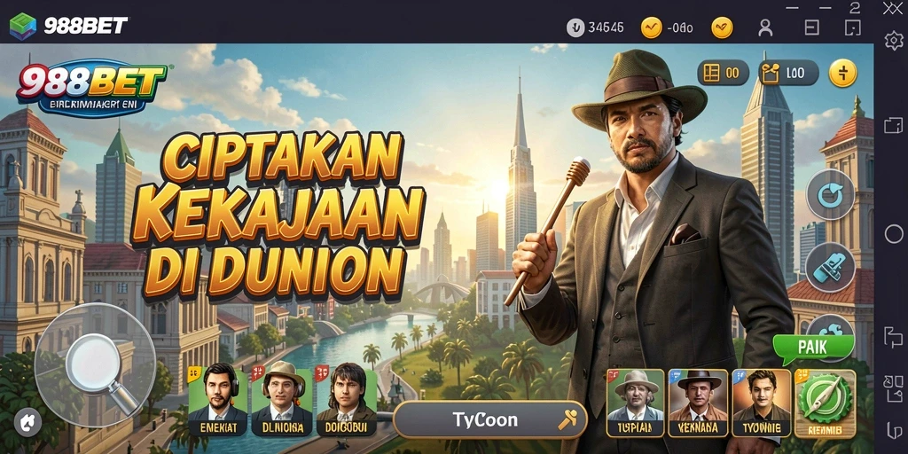 Gameplay Tycoon yang menarik dan mengasyikkan.