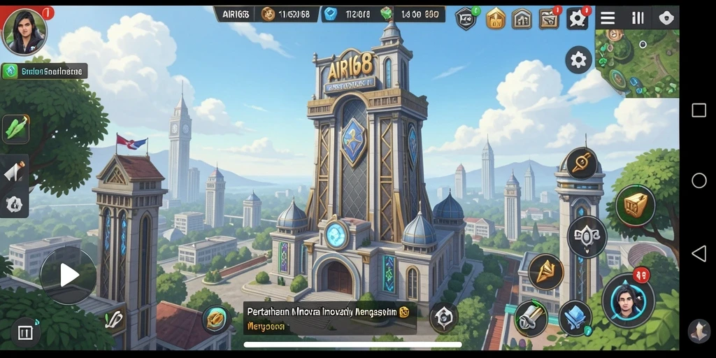 Tampilan gameplay menara pertahanan yang menarik dan dinamis.
