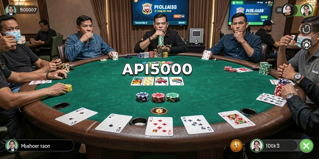 Gameplay seru di API5000, poker mengasyikkan menunggu Anda.