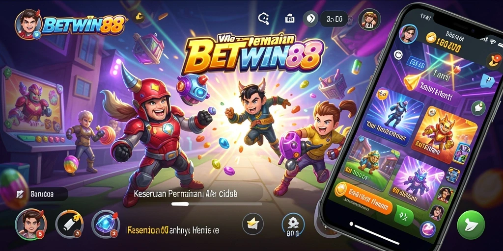 Screenshot BETWIN88 menunjukkan aksi seru dan gameplay yang menantang.