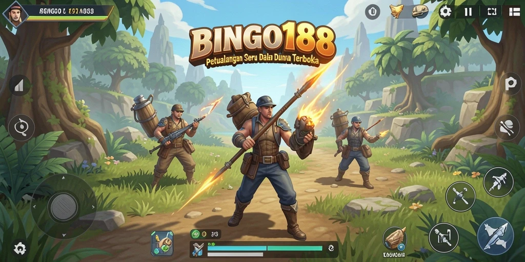 Tampilan menarik dari dunia terbuka BINGO188 saat gameplay berlangsung.