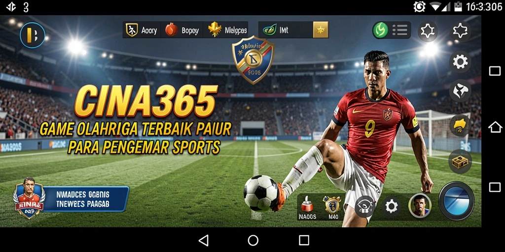 Tampilan gameplay mendebarkan dalam CINA365 dengan berbagai cabang olahraga.