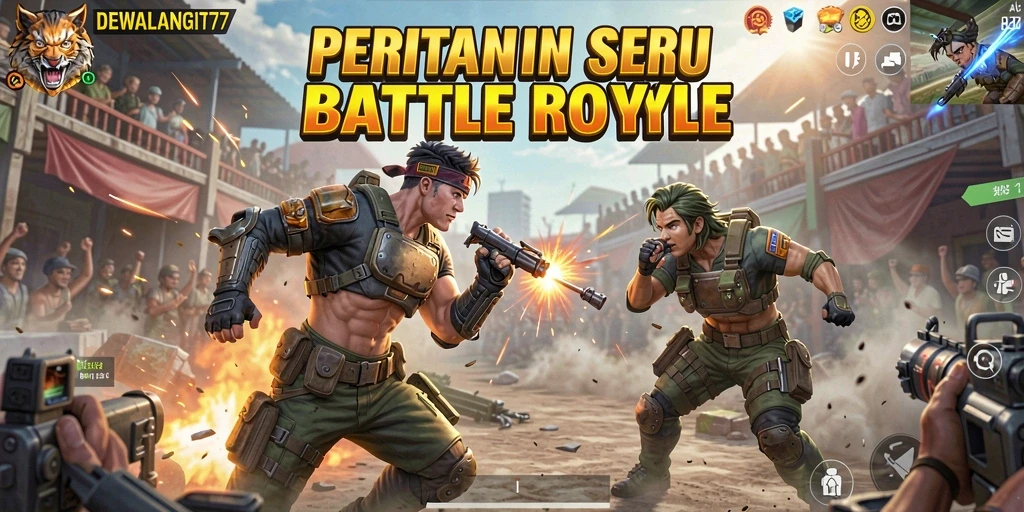 Gameplay seru DEWALANGIT77 dalam pertarungan Battle Royale.