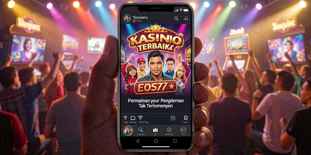 Tampilan gameplay Kasino EOS77 yang mengasyikkan dan berwarna-warni.