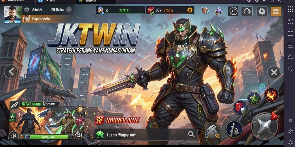 Tampilan menarik dalam gameplay JKTWIN dengan pertempuran strategi.