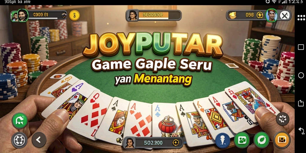 Tampilan menarik gameplay Gaple di JOYPUTAR.