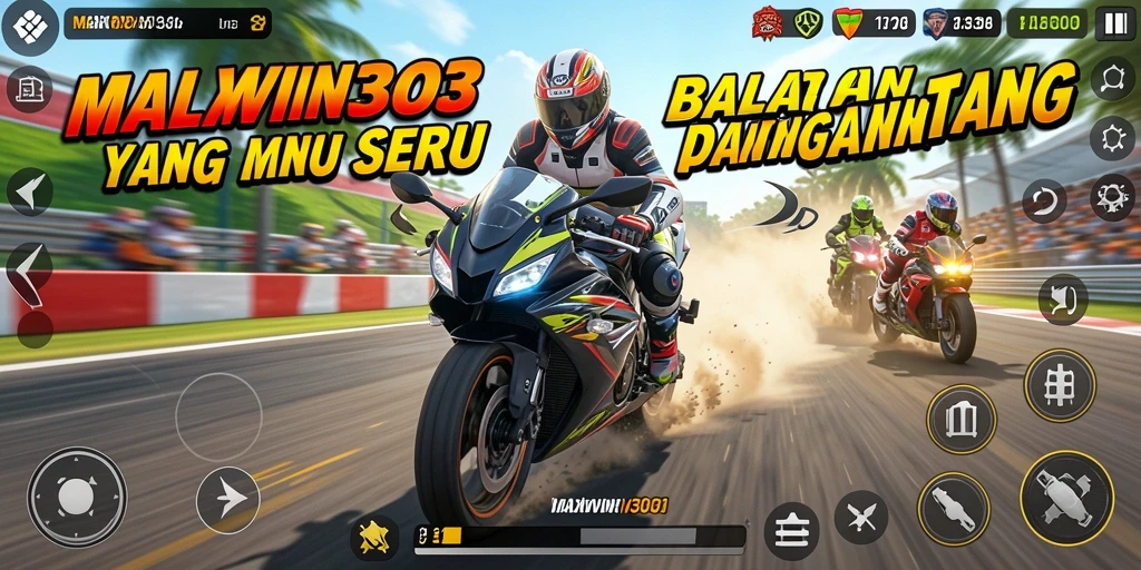 Tampilan penuh aksi dari balapan motor di MAXWIN303.