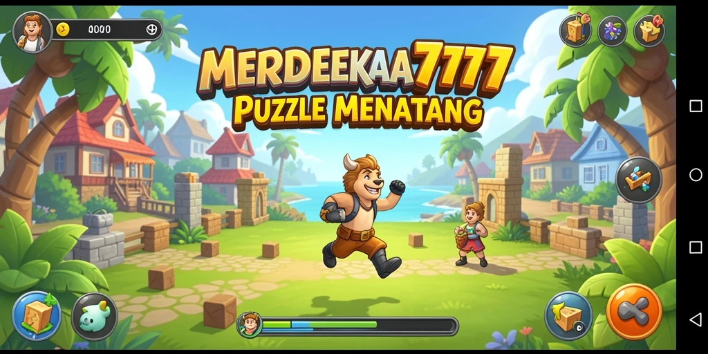 Tampilan gameplay puzzle MERDEKA777 yang menarik dan menantang.