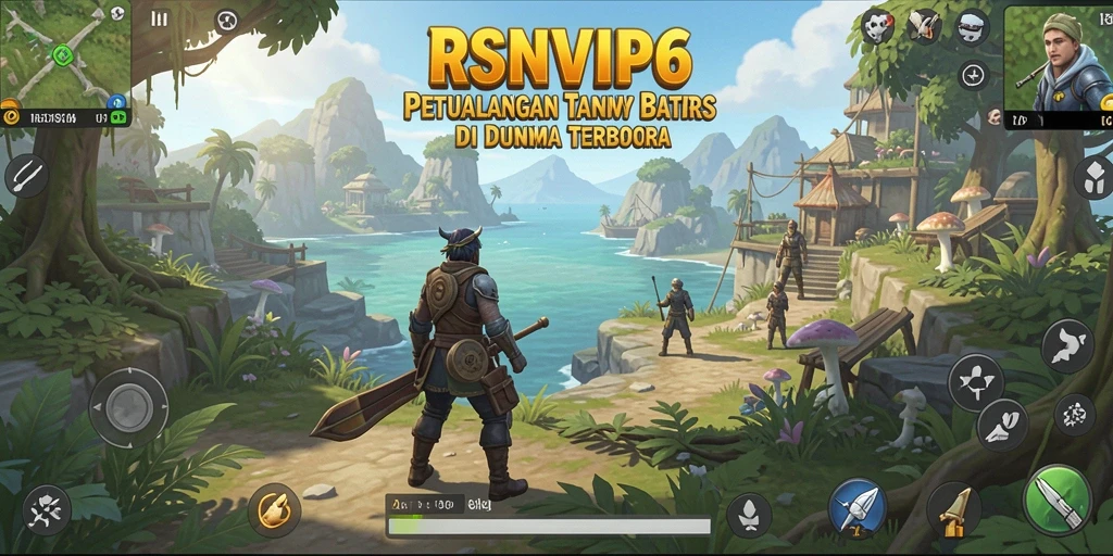 Tampilan menakjubkan dari dunia terbuka RSNVIP6 saat gameplay.